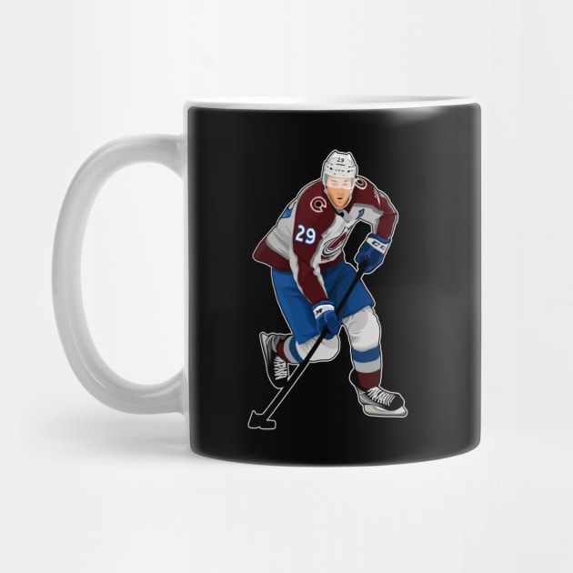 Nathan MacKinnon #29 Play The Puck by GuardWall17